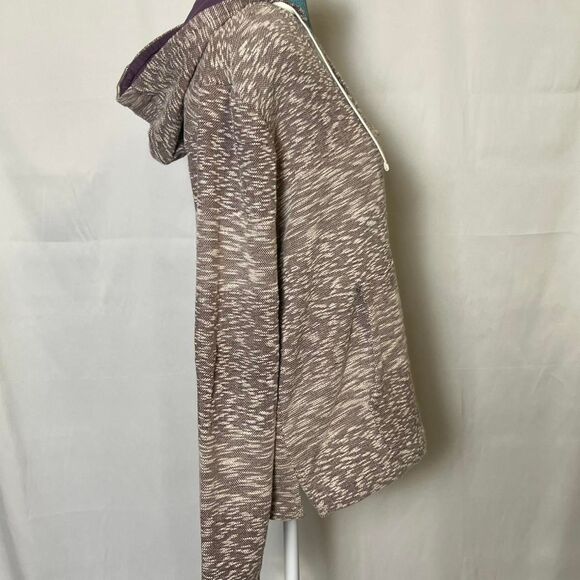 Vintage Vibe Hang Ten Purple Marled Knit Hoodie - Picture 5 of 8